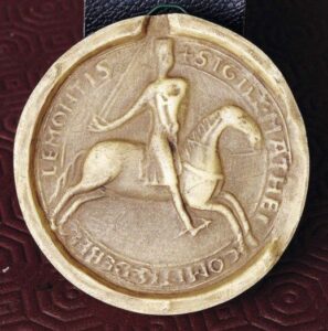 Sceau de Mathieu III, comte de Beaumont sur Oise, 1177, moulage, AnF, sc/ D 1051